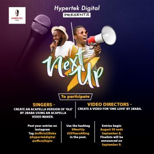 Next Up! 2Baba Searches for Top Vocalists and Video Director