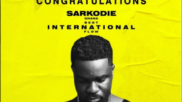 SARKODIE WINS “BEST INTERNATIONAL FLOW” AT THE 2019 BET “HIP HOP AWARDS”