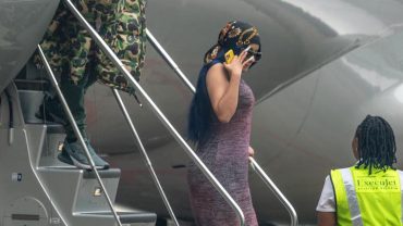 Cardi B Arrives Lagos In $20,000,000 Private Jet