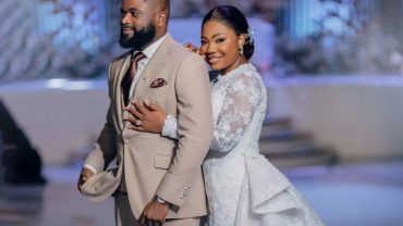 mercy chinwo and pastor blessed white wedding in church
