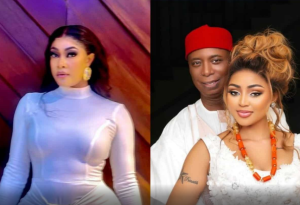 “Nigeria is good, yet you married a man that is older than your grandfather” – Angela Okorie throws shade at Regina Daniels