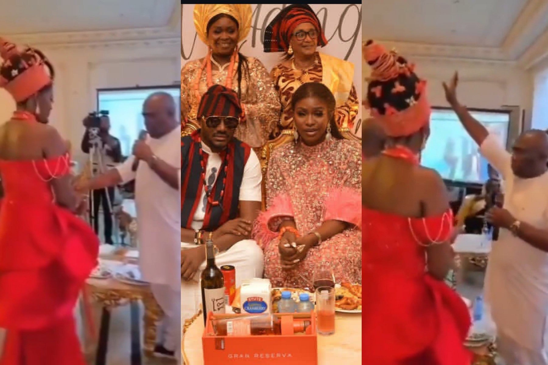 2baba receives parental blessings as he traditionally weds Natasha