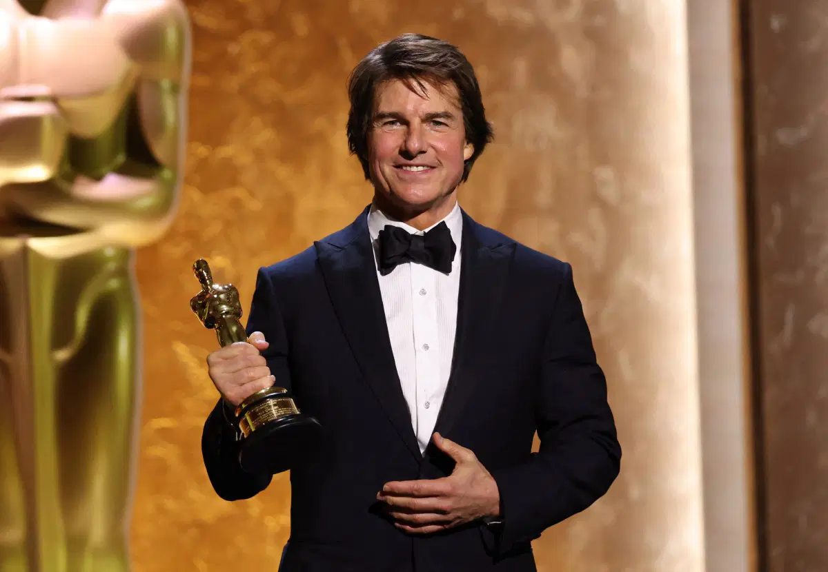 American actor Tom Cruise receives honorary Oscar for illustrious career