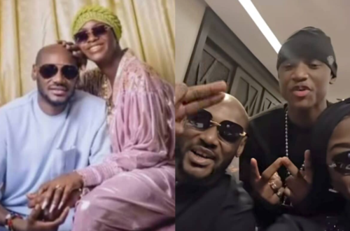 Natasha Idibia and 2baba with his first son