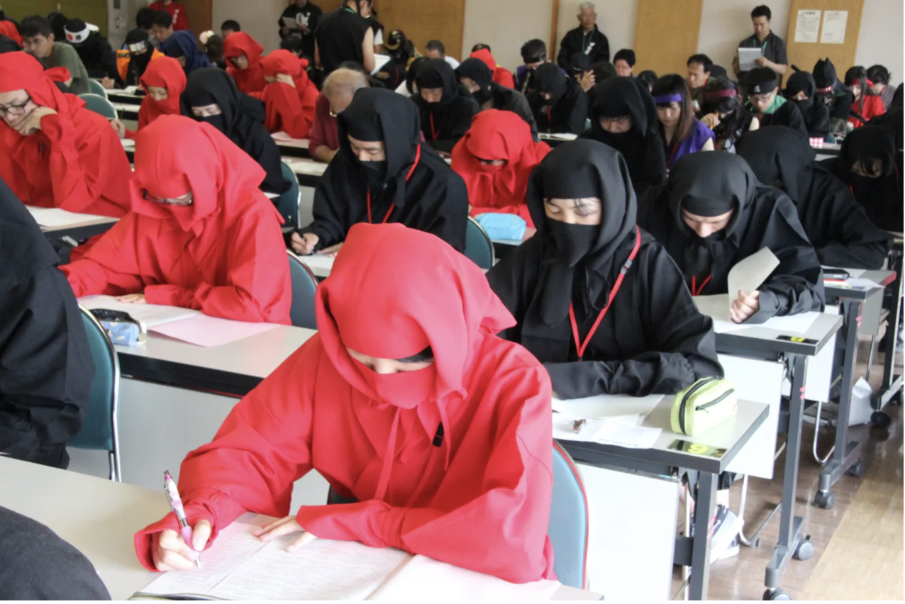 Japanese ninja certification exam attracts 131 candidates from Japan and abroad 
